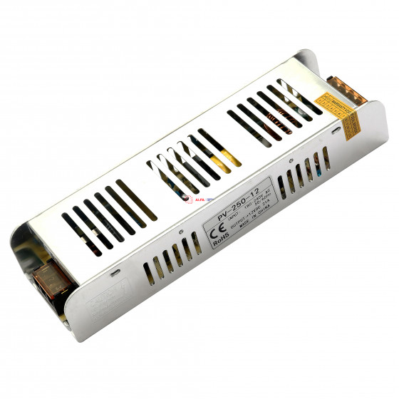 Блок питания 12V IP20 250W (интерьерный)