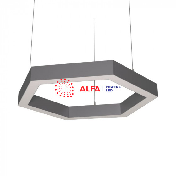 Светильник ALFA-4970-HEXA-1454 (шестиугольник 1454*1259 мм сег. 727 мм 49*70 мм 108 Вт)