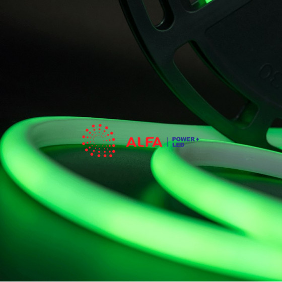 Светодиодная лента SMD2835; 900led; 24V; IP68; GREEN; 18W; ТЕРМОСТОЙКАЯ