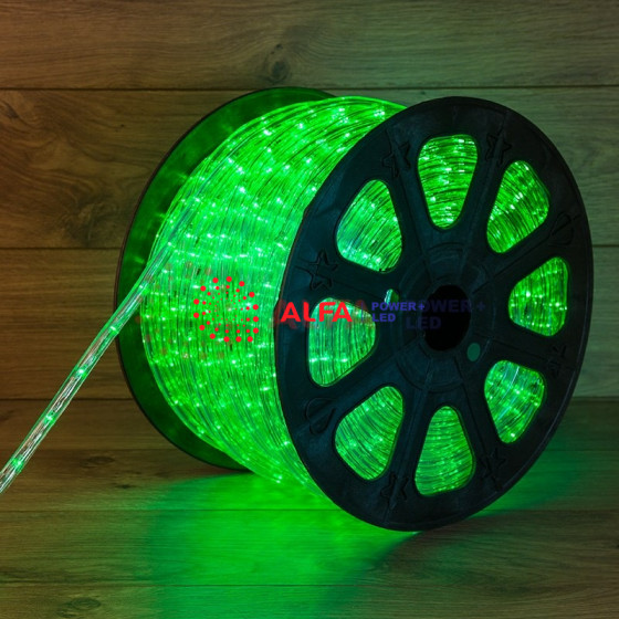 Дюралайт LED, свечение с динамикой (3W) - мульти (RYGB), 36 LED/м, бухта 100м
