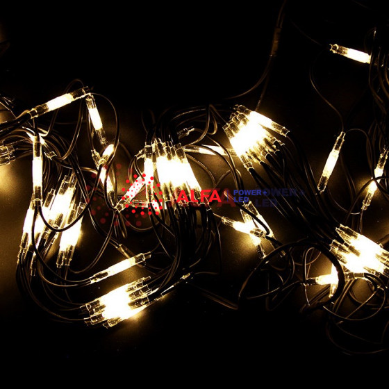 Гирлянда "Сеть" 2x3м, черный КАУЧУК, 432 LED ТЕПЛЫЙ БЕЛЫЙ