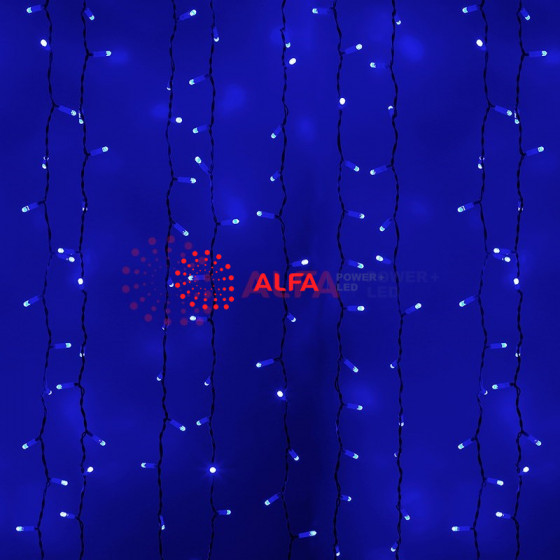 Гирлянда "Светодиодный Дождь" 2x3м, синие, 760 LED